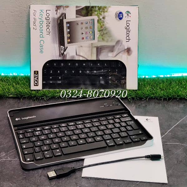 Logitech Keyboard Case Bluetooth Wireless Keyboard Mini Ipad 2 New Box 3