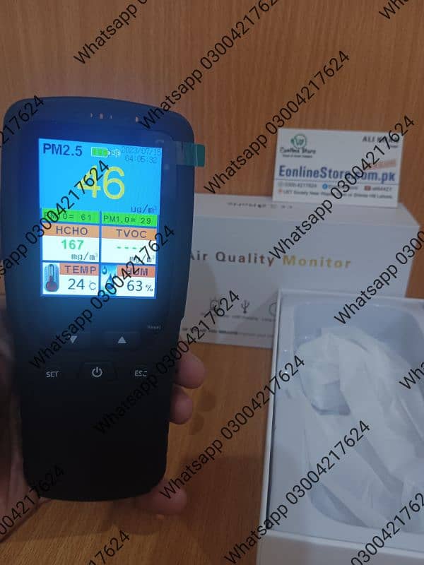 DM106A AQI PM2.5 Detector SMOG TVOC/HCHO humidifier Sensor Met 3