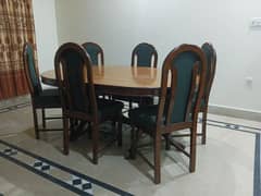 6 Seater dining table Sheesham Wood 100% solid. Lifetime Guarantee.