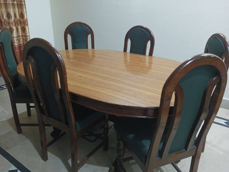 6 Seater dining table Sheesham Wood 100% solid. Lifetime Guarantee. 1