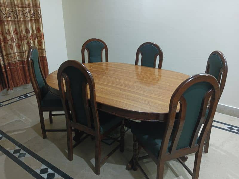 6 Seater dining table Sheesham Wood 100% solid. Lifetime Guarantee. 2