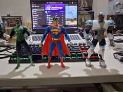 Mcfarlane Cyborg , JL Reloaded Superman, Green Lantern Figure