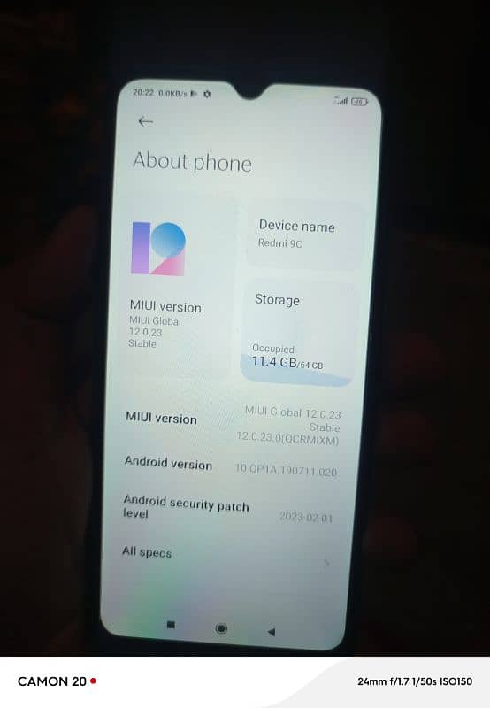 urgent sale redmi 9c 0