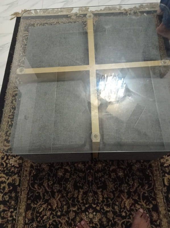 Center Table | Glass Table | Center Table with 4 stools 2