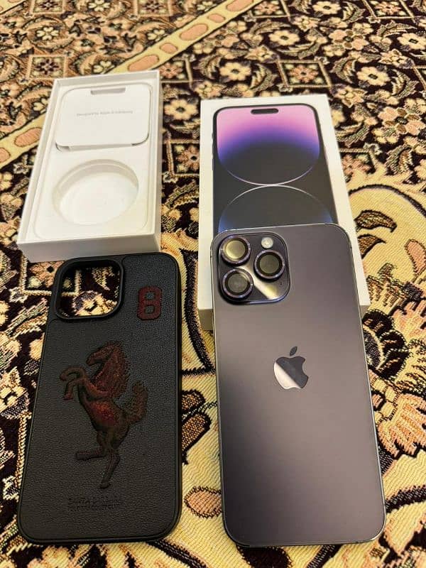 Non PTA-iPhone 14 Pro Max 256GB Deep Purple { UAE VERSION } 0