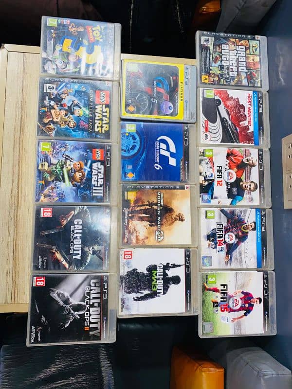 PS3 Console, controller, 14 original games, and flexible price. 1