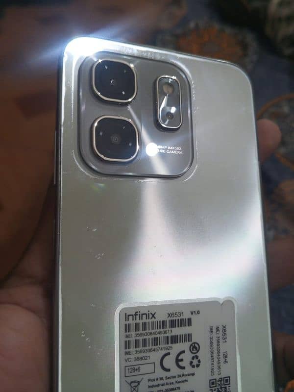 Infinix Hot 50i 6/128 All ok Only one month use all accessories 1