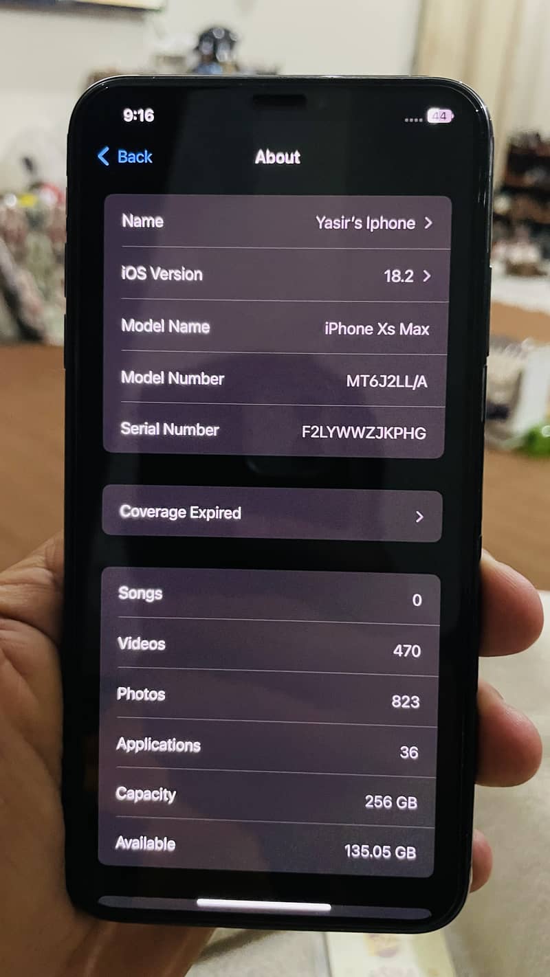 iPhone Xs Max non pta 256GB (esim+physical) 10