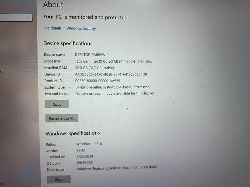 Acer Nitro 5 12th Gen i7 32GB RAM 512GB SSD RTX 3060 0