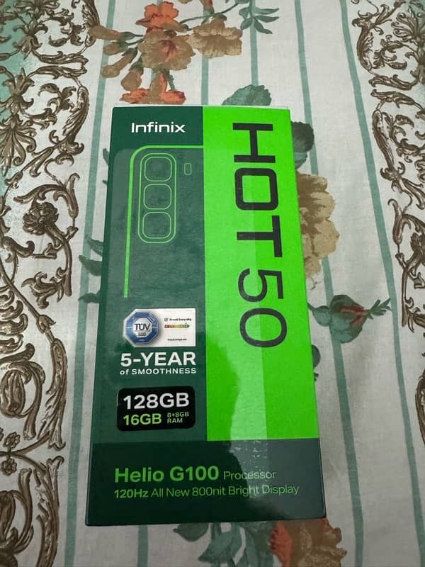 infinix hot 50 only 20days use new condition 16-128gp 5