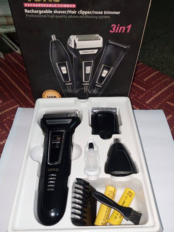 Yoko Hair & Beard Trimmer YK-6558 ( 3 in 1 ) 5