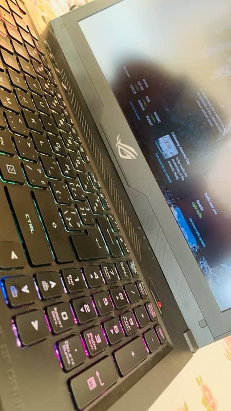 Asus gaming laptop with RGB keyboard and asus orignal charger 5