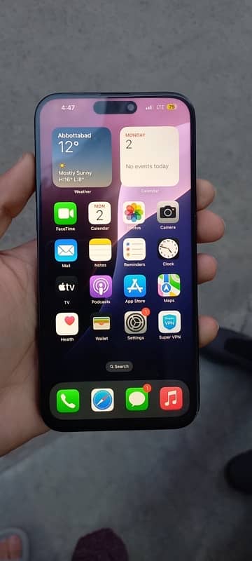 iphone 15pro max factory unlock display changed but original installed 4