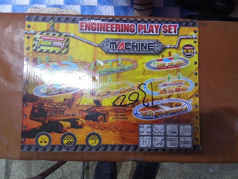 Orange Train Engineering Play Set 1