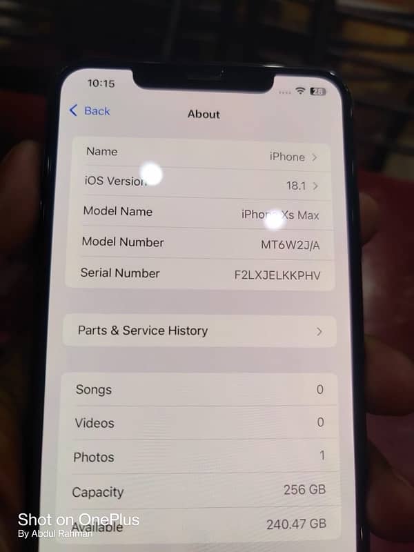 I phone Xs max 256gb factory unlock 03107562963 10