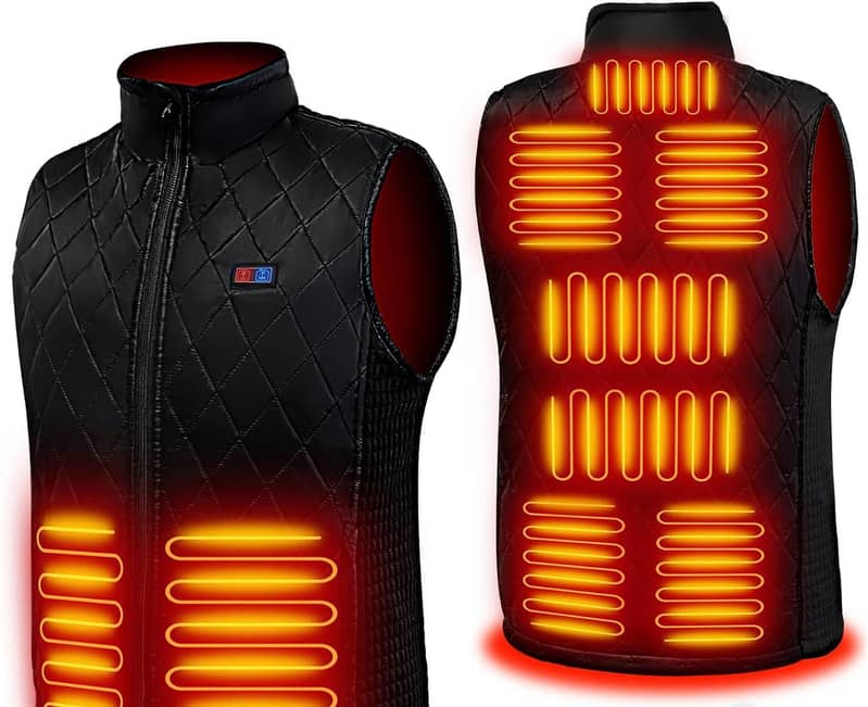 Down Heated Vest for Men Women with 10000mAh Battery Pack 0