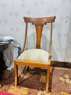 urgent sale for wooden dining table with 4 chairs