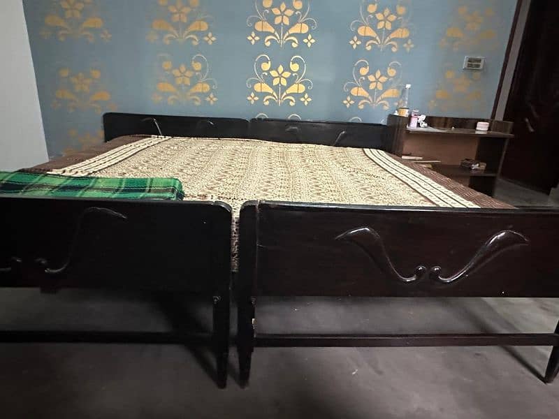 two single bed with mattress 1