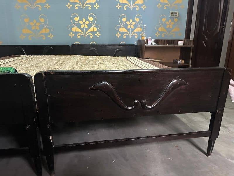 two single bed with mattress 4