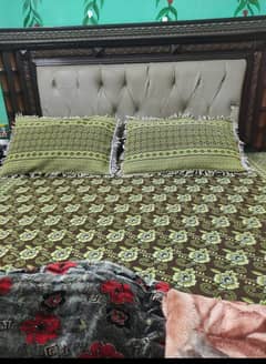 Double Bed with Matrass, Dressing & Side Tables