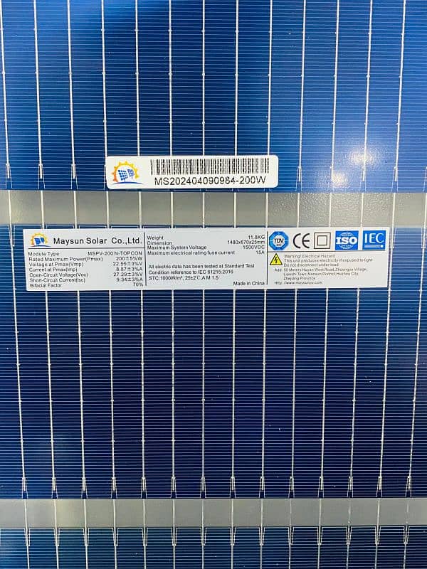 MAYSUN SOLAR A GRADE PANELS 4