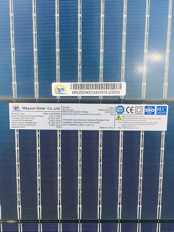 MAYSUN SOLAR A GRADE PANELS 7