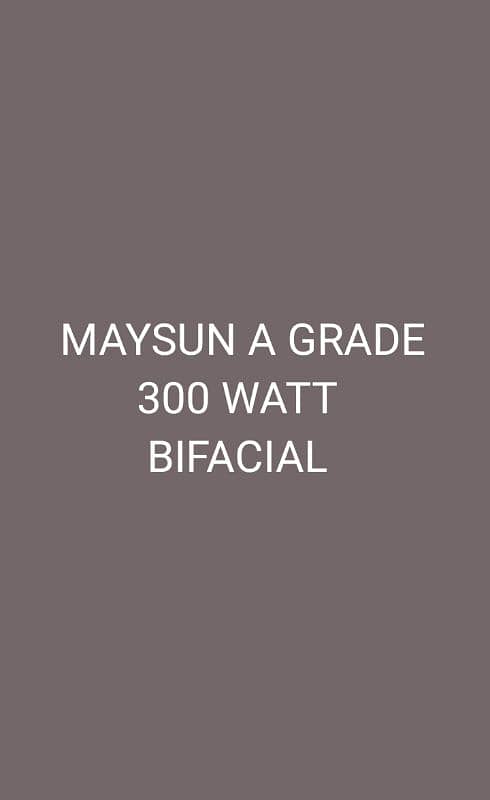 MAYSUN SOLAR A GRADE PANELS 8