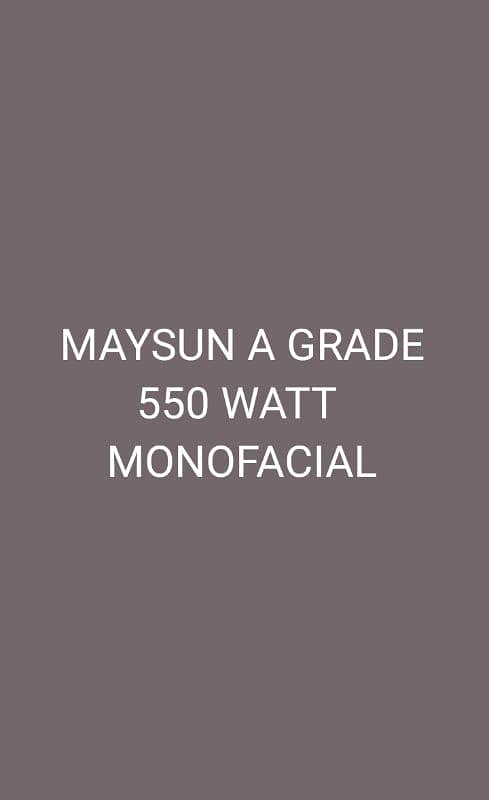 MAYSUN SOLAR A GRADE PANELS 11