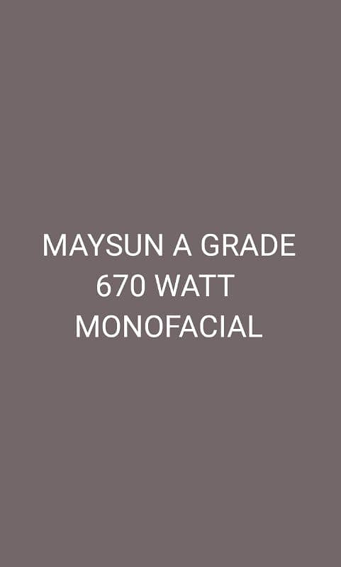 MAYSUN SOLAR A GRADE PANELS 17