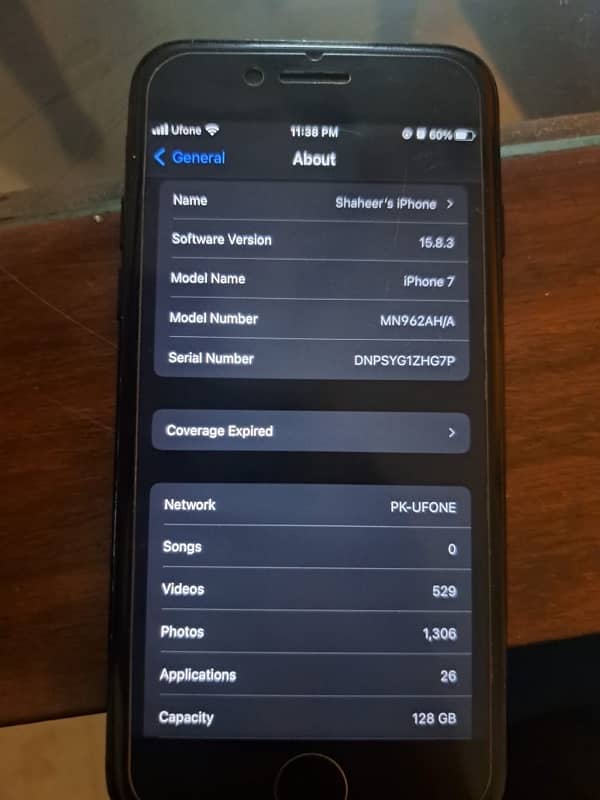 Iphone 7 PTA aprroved 128 GB 4