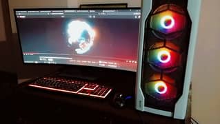 Gaming High Quality Built Ryzen 5 5600 with Gxforce 3070 Ti & 34" Disp