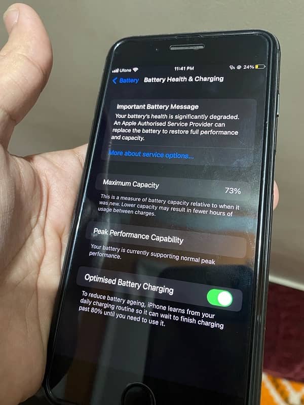 Iphone 8plus PTA approved 64gb with box. 6