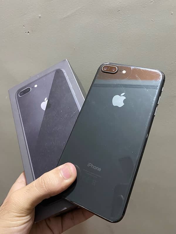 Iphone 8plus PTA approved 64gb with box. 7