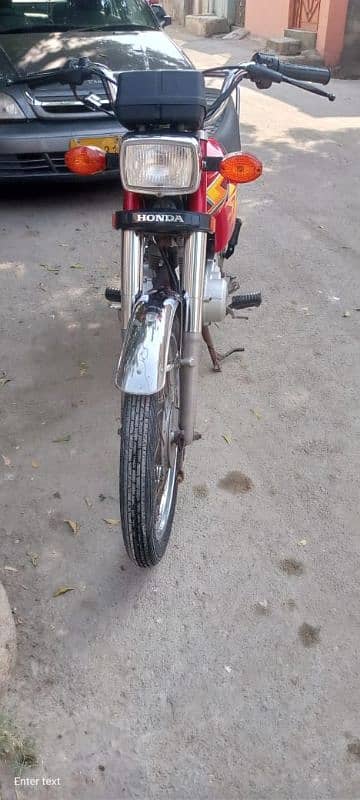 Honda CG125 2021 Red Karachi num 3