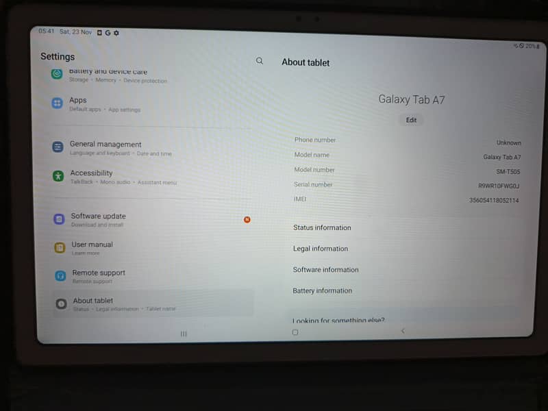 Samsung Galaxy Tab A7 10.4 (2020) 3GB RAM 32GB Memory (Wi-Fi only) 5