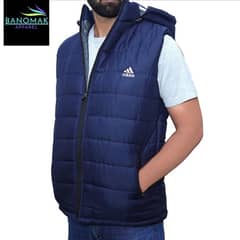 Brand New Luxurious Half Sleeves "adidas" Puffer Jacket