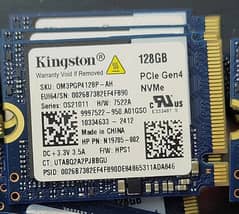 Kingston 128GB 256GB 512GB NVMe PCIe 4.0 Gen4x4  M. 2 2230 SSD