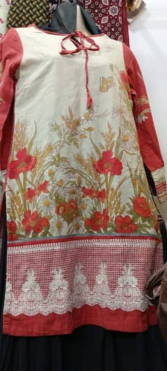 branded dhanak winter kurti