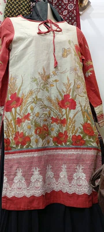 branded dhanak winter kurti 1