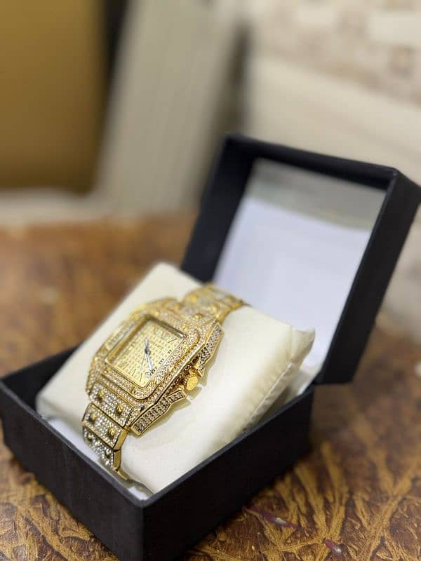 golden Metal Dail Watch 4