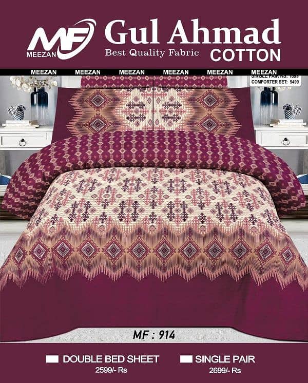 Gul Ahmed bedsheets 15