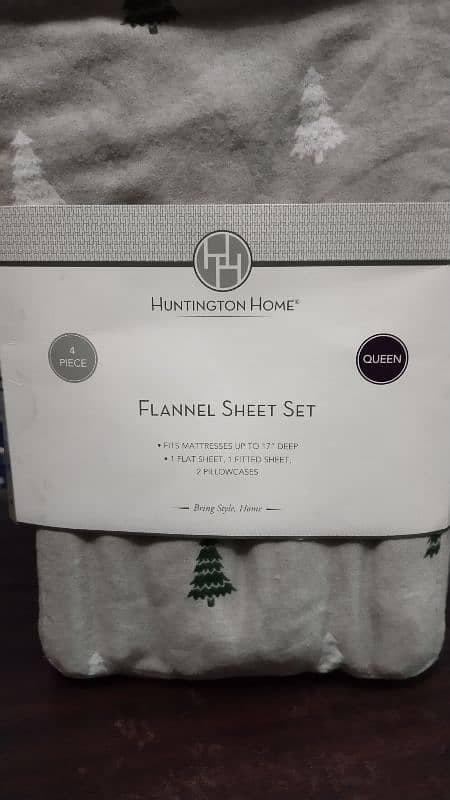 4 Piece Flannel Bed sheet set 1