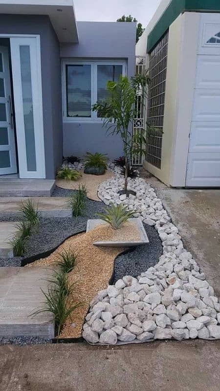 stone mix | Garden decore pebbles | garden 7