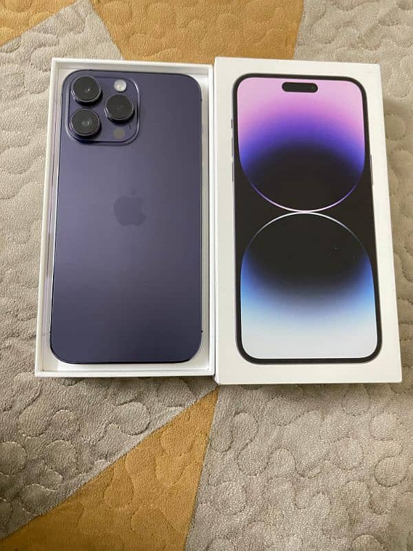 iphone 14 pro max 10/10 deep purple 0