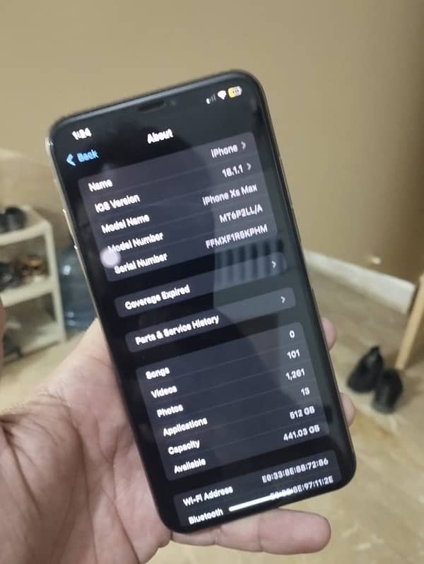 Iphone Xs Max 512GB Pta approved 0