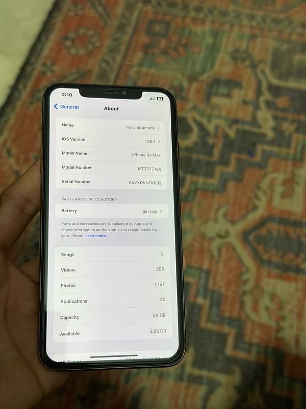 XS Max 64 Gb PTA Approved 5