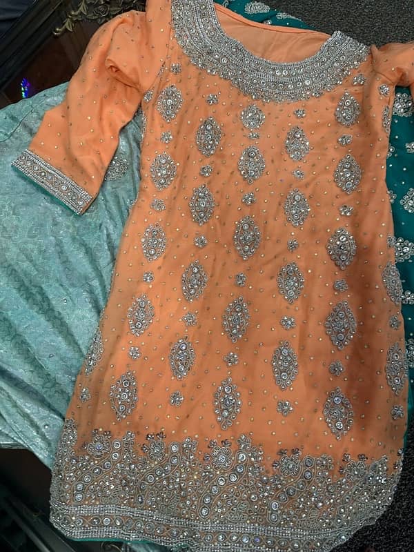 BRAND NEW BRIDAL SHARARA FROM ALISHAN BRIDAL WITH SELL RECEIPT 5