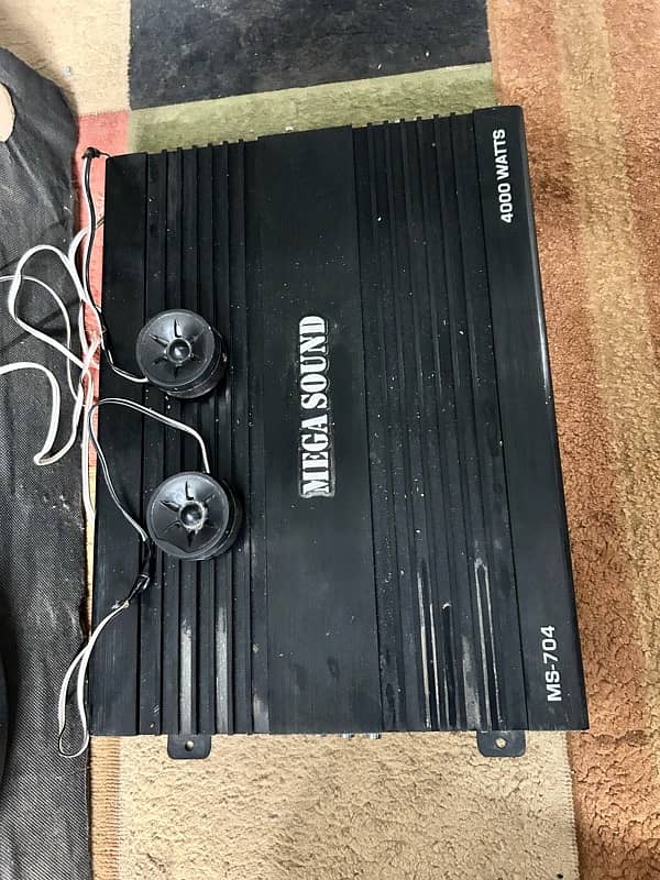 MegaSound 4000 Watts Amp With Sound System ( Speakers And SubWoofer ) 0