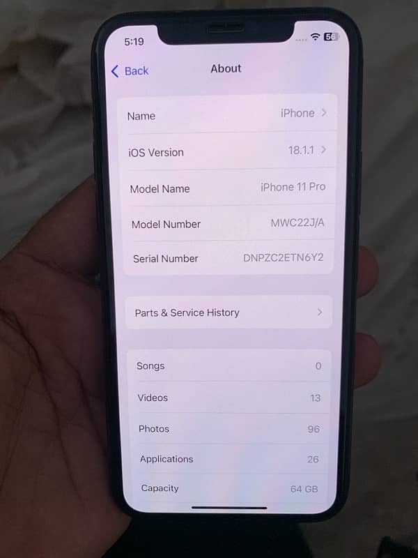 iPhone 11  pro 64gb rectory 8