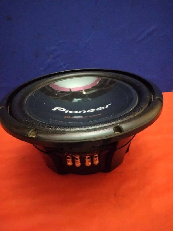 pioneer woofer 309D4 double coil, bass support on heavy amplifiers 1